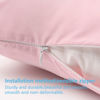 Picture of TILLYOU Toddler Pillowcase 2 Pack with Zipper,Silky Soft Microfiber 13" x 18" Kids Travel Pillow Cases, Gray & Pink