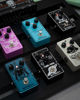 Picture of STRICH SUPER RIOT High Gain Distortion Pedal for Electric Guitar, Compact and Mini Design, True Bypass, 3 Control Knobs, Volume, Tone, Gain, Three Modes, Soft, Tense, Normal, 9V DC, Dark Blue