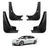 Picture of BASENOR 2017-2023 Tesla Model 3 Mud Flaps Splash Guards Fenders No Drilling No Tape Mudflaps All Weather Protector Mudguards for Model 3 Exterior Accessories (Set of 4)