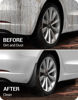 Picture of BASENOR 2017-2023 Tesla Model 3 Mud Flaps Splash Guards Fenders No Drilling No Tape Mudflaps All Weather Protector Mudguards for Model 3 Exterior Accessories (Set of 4)