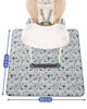 Picture of Blissful Diary Baby Splat Mat for Under High Chair, 50.4 x 50.4 Inch Wipeable Splash Mat, Waterproof and Washable, Anti-Slip Floor Protector, Gray Zebra