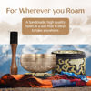 Picture of Tibetan Singing Bowl Set - Authentic Hand-Tuned Sound Bowl for Meditation - Complete Meditation Bowl Kit with Cushion, Mallet, Box & Guide - Perfect Tibetan Bell for Yoga, Relaxation, & Sound Healing