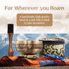 Picture of Tibetan Singing Bowl Set - Authentic Hand-Tuned Sound Bowl for Meditation - Complete Meditation Bowl Kit with Cushion, Mallet, Box & Guide - Perfect Tibetan Bell for Yoga, Relaxation, & Sound Healing