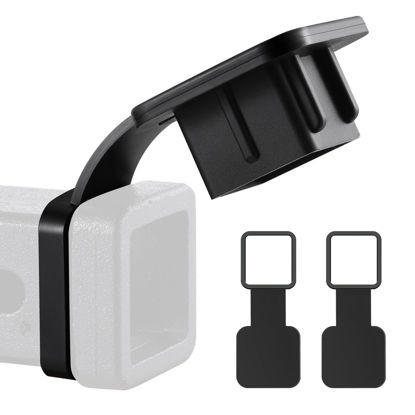 Picture of SINGARO Fits for 2-inch Hitch Cover, Trailer Hitch Cover Tube Plug Insert, Car Exterior Accessories, Receiver Tube Hitch Plug(2PCS)