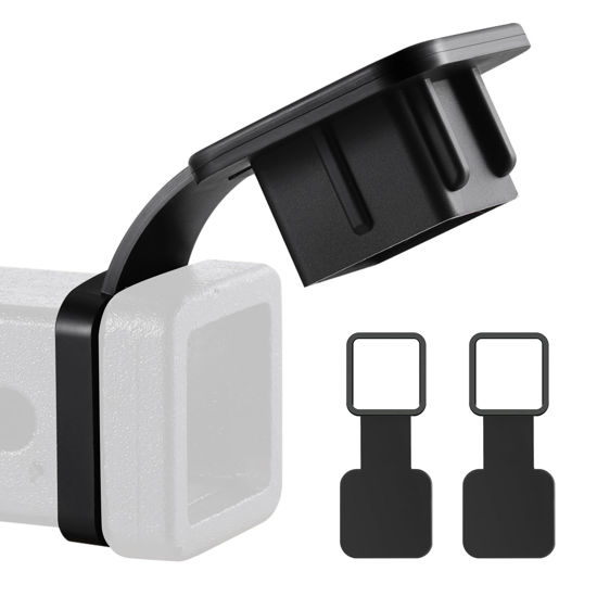 Picture of SINGARO Fits for 2-inch Hitch Cover, Trailer Hitch Cover Tube Plug Insert, Car Exterior Accessories, Receiver Tube Hitch Plug(2PCS)