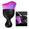 Picture of Ziciner Car Detailing Brush, Curved Soft Bristles Auto Removal Dust Collectors, Universal Vehicle Dashboard, Air Conditioner Vents etc Interior Cleaning Tool Accessories (Double Purple)