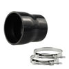 Picture of Ucreative 4-Ply Straight Coupler Silicone Hose ID 2.5 inch to 3.0 inch (63mm to 76mm) with T-Bolt Clamps