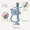 Picture of Moonkie Teething Toy Set of 2, Safe & Easy to Hold BPA Free Silicone Teethers, 360° Baby Toothbrush with Suction Base, Teether Toys Best for Babies 6-12 Months (Koala Ether/Sage)