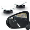 Picture of LivTee Blind Spot Car Mirror, Fan HD Glass Frameless Convex Side Mirror Blindspot, Reusable 360° Wide Angle Rear View Car Mirrors with Powerful Adjustable Suction Cup - Exterior Mirrors