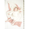 Picture of Konssy Baby Blankets for Unisex Boys Girls, Super Soft Nursery Minky Blankets with Muslin Cotton Front and Dotted Fleece Backing, Printed Bed Throws Newborn
