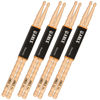 Picture of ARLX Drum sticks 5A 4 Pair Maple Wood Drumsticks Non-slip Wave Design for Drums (4 Pair Wave 5A Drum Sticks)