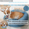 Picture of Dog Beds for Medium Dogs Washable Calming Bed for Dogs Blue Fluffy and Soft Dog Bed Anti Anxiety Faux Fur Round Medium Sized Pet Bed for Dogs