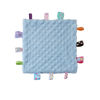 Picture of CREVENT Tag Security Blankets for Babies, Soft Small Loveys for Boys, Baby Comforter Sensory Blanket, Great Gifts for Birthday Baby Shower (10"X10" Blue Tag)
