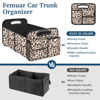 Picture of Femuar Car Trunk Organizer, Car Storage Organizer with Large Capacity Waterproof Collapsible Trunk Organizer for Car Suv/Jeep/Sedan (Leopard Print, Standard)