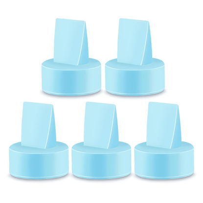 Picture of Maymom Duckbill Valves for Spectra. Designed for Spectra S1 Spectra S2 Spectra 9 Plus Spectra Dew 350 Not Original Spectra Pump Parts Spectra S2 Accessories Replace Spectra Valve (Blue, 5ct)