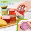 Picture of RowinsyDD 16 Pack Glass Baby Food Storage Containers, 4 oz Leakproof Baby Food Jars with Lids, Small Glass Food Containers for Infant Baby Food, Freezer & Microwave Safe, BPA Free