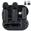 Picture of 2-Pack Wireless Lavalier Microphone for iPhone iPad Android Included Charging Case & Jack Adapter, Noise Reduction Plug-Play Clip on Lapel Mic for Youtuber, Recording,Vlog, Facebook Live Streaming