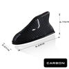Picture of 1 Pcs Car Shark Fin Antenna Cover, Vehicle Shark Fin Shape Cover with Adhesive Tape, Automotive Top Decoration, Suitable for Most Cars, Trucks, Suvs (Carbon Fiber Black)