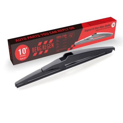 Picture of BERG REGEN Rear Wiper Blades 10 inch (10-A), Replacement For Jeep Compass 2021-2018,Toyota Highlander 2022-2020,Toyota RAV4 2018-2013, Back Windshield +More Car