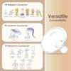 Picture of Maymom MyFit 27mm Shields, Large; Compatible with Medela Breast Pump- Freestyle, Harmony, Maxi, PersonalFit, Freestyle Flex Connector; Connect to Maymom Widemouth/Narrow Connector, 2pcs