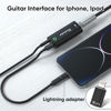 Picture of Ueteto Audio Interface for Guitar, Portable Internal Recording Sound Card for Live Streaming for Iphone, Ipad and Android smartphones and tablets, No Driver Needed