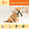 Picture of Puppy Teething Toys for Small Dogs, 5 Pack Cotton Puppy Dog Rope Toy for Small Dogs, Durable Dog Chew Toys for Aggressive Chewers Small Breed, Interactive Tug of War Puppy Toys to Keep Them Busy