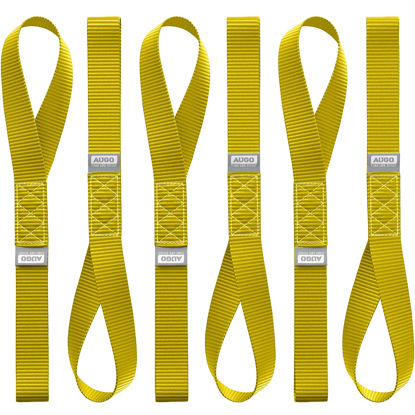 Picture of AUGO Heavy Duty Soft Loops -Pack of 6-1.5” x 17” Tie Down Anchor Straps for Use w/Ratchet Strap Hooks - 3000Lb Load Capacity & 10,000Lb Break Strength - Great for Motorcycle, Bike, Roof Rack, Etc.