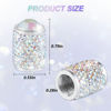 Picture of Alpmosn Car Wheel Tire Valve Caps, 4 PCS Bling Tire Valve Caps, Crystal Tire Caps Shinny Rhinestone for Women, Universal Car Dustproof Tire Valve Caps for Cars, Trucks, SUV and Motorcycles (AB)