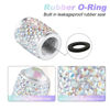 Picture of Alpmosn Car Wheel Tire Valve Caps, 4 PCS Bling Tire Valve Caps, Crystal Tire Caps Shinny Rhinestone for Women, Universal Car Dustproof Tire Valve Caps for Cars, Trucks, SUV and Motorcycles (AB)