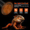 Picture of LUCKY HERP 50W Ceramic Heat Emitter, Reptile Heat Bulbs, Ceramic Heat Lamp for Reptiles, Amphibian, Chicken, Dog, Cat (2-Pack)