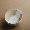 Picture of mushie Round Dinnerware Bowls for Kids | Made in Denmark, Set of 2 (Vanilla)