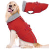 Picture of Lelepet Warm Dog Coat Reflective Dog Fleece Vest Waterproof Dog Jacket Windproof Dog Winter Coat Dog Cold Weather Coat with Adjustable Buckle Large Dog Coat Dog Snowsuit Dog Coat for Extra Large Dogs