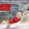 Picture of Lelepet Warm Dog Coat Reflective Dog Fleece Vest Waterproof Dog Jacket Windproof Dog Winter Coat Dog Cold Weather Coat with Adjustable Buckle Large Dog Coat Dog Snowsuit Dog Coat for Extra Large Dogs
