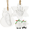 Picture of Baby Hand and Footprint Kit - Baby First Christmas Ornament, Personalized Baby Footprint Kit, Clay Baby Handprint Ornament Kit, Dog Paw Print Kit, DIY Baby Shower Gifts for Boys, Girls (Snow)