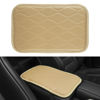 Picture of Amiss Auto Center Console Pad, Universal Waterproof Car Armrest Seat Box Cover, Car Interior Accessories, Breathable Leather Auto Armrest Cover Protector for Most Vehicle, SUV, Truck, Car (Beige)