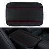 Picture of Amiss Car Center Console Pad, Universal Waterproof Car Armrest Seat Box Cover, PU Leather Auto Armrest Cover Protector，Vehicle Interior Accessories fits SUV/Truck/Car (Black-Red)