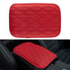 Picture of Amiss Auto Center Console Pad, Universal Waterproof Car Armrest Seat Box Cover, Car Interior Accessories, Leather Auto Armrest Cover Protector for Most Vehicle, SUV, Truck, Car (Red)