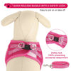 Picture of YIMEIS Dog Harness and Leash Set, No Pull Soft Mesh Pet Harness, Reflective Adjustable Puppy Vest for Small Medium Large Dogs, Cats (Rose Red, X-Small (Pack of 1)