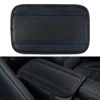 Picture of Amiss Car Center Console Pad, Universal Waterproof Car Armrest Seat Box Cover, PU Leather Auto Armrest Cover Protector，Vehicle Interior Accessories fits SUV/Truck/Car (Black-Blue)