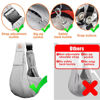 Picture of Tomkas Small Dog Sling Carrier - Zipper Pocket & Adjustable Strap & Zip Pocket - for 3-10 lbs Pets(Grey) Puppy