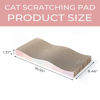 Picture of SIDAZON Cat Scratch Pad Cardboard cat scratchers for Indoor Cats Reversible Large Wide Corrugated with Catnip(1pcs)