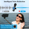Picture of Nefuo 2 Pack Professional iPhone Wireless Lavalier Microphone for iPad, Crystal Clear Sound Quality with Noise Reduction Lapel Microphone Plug-Play for Interview Video Podcast Vlog YouTube TikTok