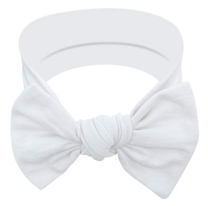 Picture of BABYGIZ Baby Girl Headbands-Infant,Toddler Cotton Handmade Hairbands with Bows Child Hair Accessories (Snow White)