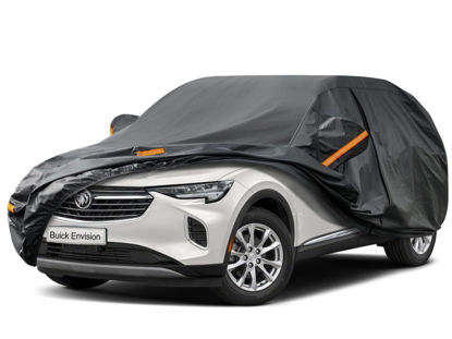 Picture of Kayme 7 Layers SUV Car Cover Custom Fit for Buick Envision (2015-2024) Waterproof All Weather for Automobiles, Outdoor Full Cover Rain Sun UV Protection.Black