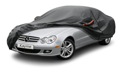 Picture of Kayme 7 Layers Car Cover Custom Fit for Mercedes Benz CLK 200 280 320 350 430 500 (1997-2024) Waterproof All Weather for Automobiles, Outdoor Full Cover Rain Sun UV Protection.