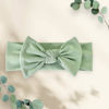 Picture of BABYGIZ Baby Girl Headbands-Infant,Toddler Cotton Handmade Hairbands with Bows Child Hair Accessories (Linden Green)