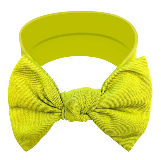 Picture of BABYGIZ Baby Girl Headbands-Infant,Toddler Cotton Handmade Hairbands with Bows Child Hair Accessories (Pistachio Green)