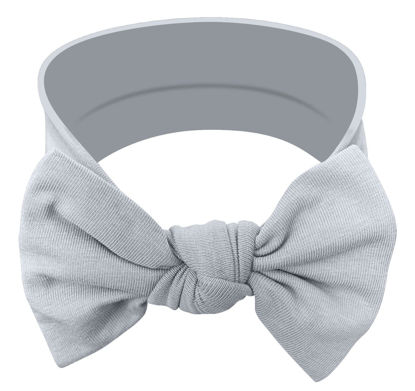 Picture of BABYGIZ Baby Girl Headbands-Infant,Toddler Cotton Handmade Hairbands with Bows Child Hair Accessories (Stone Gray)