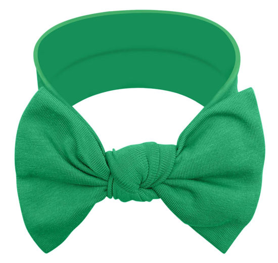 Picture of BABYGIZ Baby Girl Headbands-Infant,Toddler Cotton Handmade Hairbands with Bows Child Hair Accessories (Spring Green)