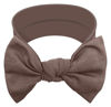 Picture of BABYGIZ Baby Girl Headbands-Infant,Toddler Cotton Handmade Hairbands with Bows Child Hair Accessories (Brown)
